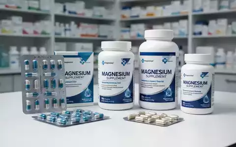 Verschiedene Magnesium-Präparate und Nahrungsergänzungsmittel auf einem Labortisch. - Foto: über boerse-global.de