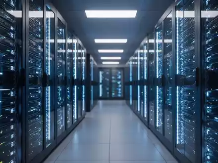 Moderner High-Tech-Serverraum für Unternehmens-KI-Infrastruktur und Cloud-Computing. - Foto: über boerse-global.de