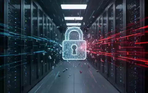 Digitale Datenströme und ein zerbrechendes Schloss-Symbol als Metapher für die Bedrohung durch Malware und Cyberkriminalität. - Foto: über boerse-global.de