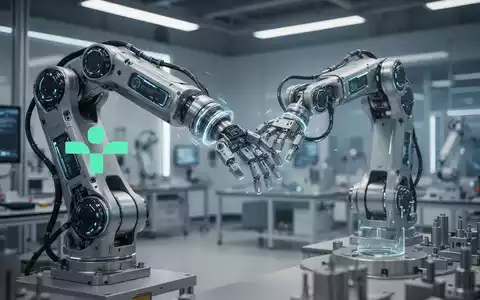 Ein hochmoderner humanoider Roboterarm in einer technologischen Industrieumgebung. - Foto: über boerse-global.de