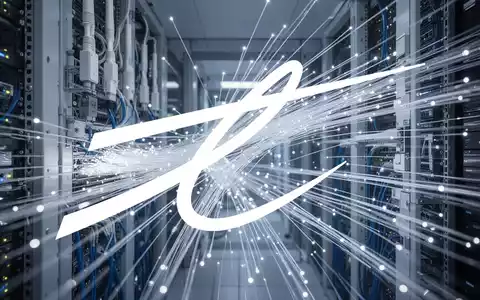 Abstrakte Darstellung moderner Telekommunikationsinfrastruktur mit Lichtspuren in Blau- und Silbertönen. - Foto: über boerse-global.de