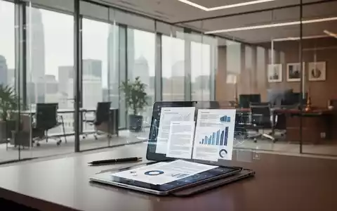 Tablet mit Datenvisualisierungen in moderner Kanzlei, KI-Integration in der Rechtsarbeit. - Foto: über boerse-global.de