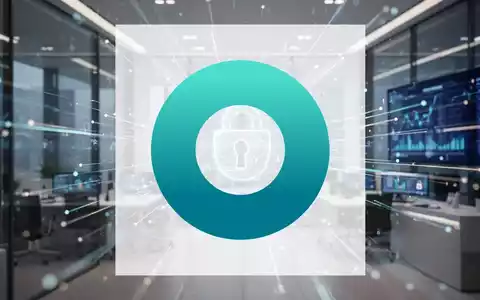Abstrakte digitale Sicherheitsarchitektur in einer modernen Bankumgebung mit blauem Licht. - Foto: ĂŒber boerse-global.de