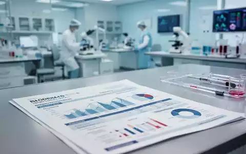 Medizinischer Laborbericht zur Harnsäureanalyse auf einem Schreibtisch in einer Arztpraxis. - Foto: über boerse-global.de