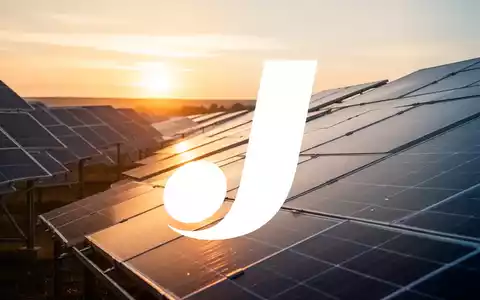 Moderne Photovoltaikanlagen in einem Solarpark bei Sonnenaufgang als Symbol für erneuerbare Energien. - Foto: über boerse-global.de