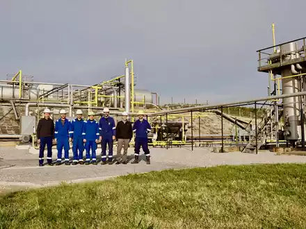 ADX Team in Zistersdorf - Foto: ADX Energy über pressetext.de