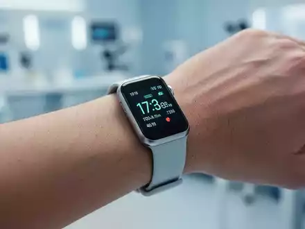 Ein moderner Health-Tracker am Handgelenk zur kontinuierlichen Überwachung von Vitalparametern in einem klinischen Umfeld. - Foto: über boerse-global.de