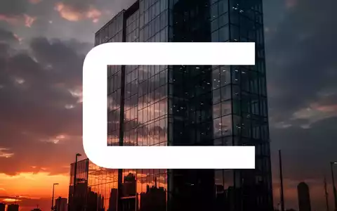 Abstrakte Darstellung eines modernen Versicherungsgebäudes bei dramatischem Sonnenuntergang. - Foto: über boerse-global.de