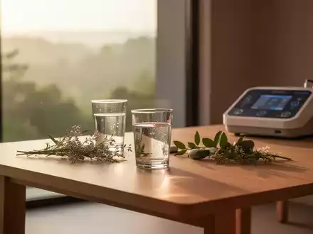 Modernes, lichtdurchflutetes Wellness-Ambiente mit minimalistischer Einrichtung und natürlichen Elementen. - Foto: über boerse-global.de