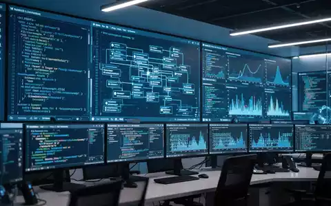 Cybersicherheitsexperte analysiert mobile App-Binärdaten und Software-Schwachstellen auf einem digitalen Dashboard. - Foto: über boerse-global.de