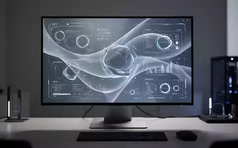 Moderner Computerarbeitsplatz mit schlankem, minimalistischen Monitor, der Software-UI-Design darstellt. - Foto: über boerse-global.de