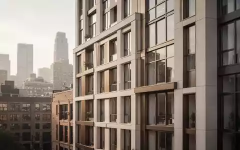 Moderne Architektur bei der Umwandlung eines Bürogebäudes in Wohnraum in einem städtischen Umfeld. - Foto: über boerse-global.de
