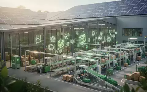 Modernes Logistikzentrum mit Solaranlagen und nachhaltigen Prozessen zur Darstellung ökologischer Unternehmensverantwortung. - Foto: über boerse-global.de