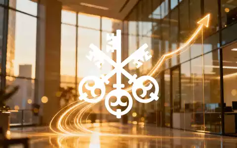 Abstrakte Darstellung eines Finanzviertels mit warmem Licht, das Marktoptimismus und Wachstum symbolisiert. - Foto: über boerse-global.de