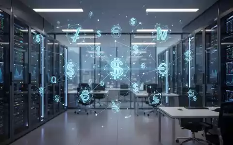 Digitale Knoten und Finanzdatensymbole für autonome KI-gesteuerte Transaktionen in einer modernen Fintech-Umgebung. - Foto: über boerse-global.de