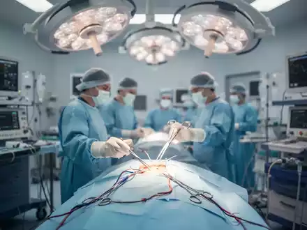 Moderner Operationssaal in einer spezialisierten Gefäßklinik für die Behandlung von Aortenaneurysmen. - Foto: über boerse-global.de