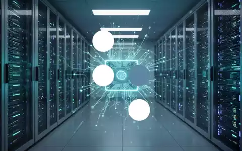 Abstrakte Darstellung eines Quantencomputers in einem modernen Serverraum als Symbol für technologische Innovation. - Foto: über boerse-global.de