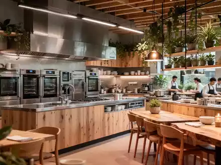 Moderne, nachhaltige Restaurantküche mit Fokus auf umweltfreundliche Ausstattung und ökologische Standards. - Foto: über boerse-global.de