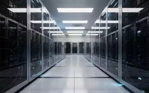 Moderne Serverarchitektur und digitale Infrastruktur in einem professionellen Rechenzentrum bei blauem Licht. - Foto: über boerse-global.de