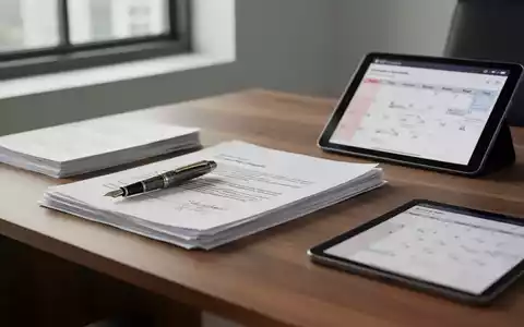 Schreibtisch mit Dokumenten und einem Stift als Symbol für arbeitsrechtliche Unterlagen und Kündigungsprozesse. - Foto: über boerse-global.de