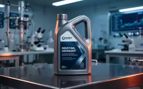 Eine hochwertige Schmierstoffflasche auf einer glänzenden Metalloberfläche in einem modernen Labor. - Foto: über boerse-global.de