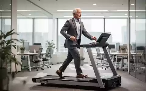 Ein fitter Senior in einem modernen Büro, der sich auf körperliche Bewegung zur Steigerung der mentalen Leistungsfähigkeit konzentriert. - Foto: über boerse-global.de