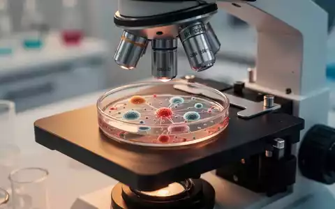 Mikroskopische Aufnahme zellulärer Strukturen in einem modernen klinischen Labor zur Erforschung metabolischer Prozesse. - Foto: über boerse-global.de