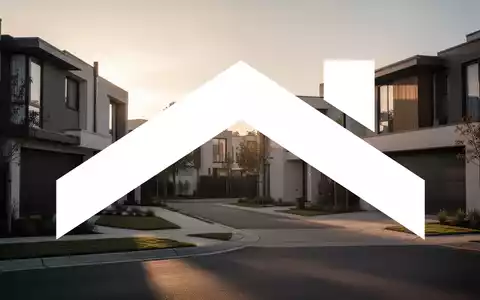 Moderne Wohnstraße im warmen Licht als Symbol für den Immobilienmarkt und Hypothekenzinsen. - Foto: über boerse-global.de