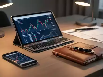 Ein moderner Schreibtisch mit Tablet, Smartphone und Notizbuch, die die Bedeutung der digitalen Nachlassplanung symbolisieren. - Foto: über boerse-global.de