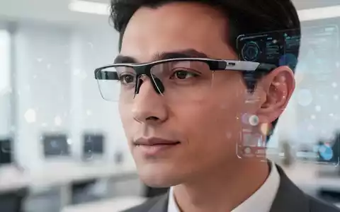 Person mit moderner, eleganter Smart-Brille in einem professionellen Büro. - Foto: über boerse-global.de