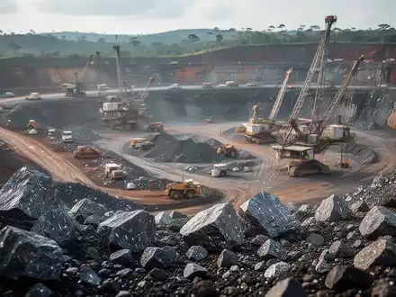 Industrielles Bergbaugelände zur Gewinnung von Seltenen Erden in Brasilien. - Foto: über boerse-global.de