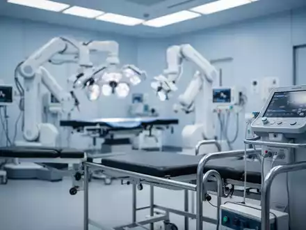 Moderner Operationssaal mit medizinischer Hightech-Ausrüstung und Fokus auf orthopädische Rehabilitation. - Foto: über boerse-global.de