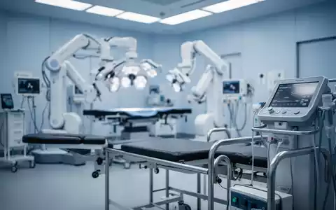 Moderner Operationssaal mit medizinischer Hightech-Ausrüstung und Fokus auf orthopädische Rehabilitation. - Foto: über boerse-global.de