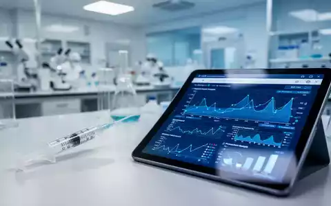 Medizinische Spritze und digitales Tablet mit klinischen Daten in einem modernen Labor. - Foto: über boerse-global.de