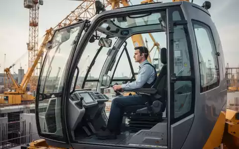 Ein Arbeiter in der ergonomischen Kabine eines modernen Krans mit Fokus auf Bedienkomfort und optimale Sichtverhältnisse. - Foto: über boerse-global.de