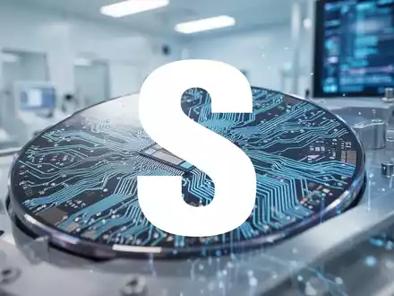 Abstraktes, hochmodernes Halbleiter-Reinraum-Design mit Fokus auf Mikrochip-Architektur und technologischer Präzision. - Foto: über boerse-global.de
