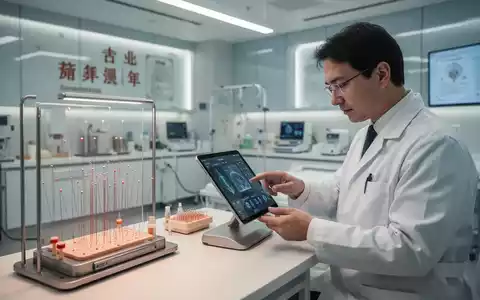 Ein Arzt in einer modernen TCM-Klinik nutzt ein digitales Tablet zur Qualitätssicherung und Patientenbetreuung. - Foto: über boerse-global.de