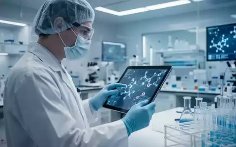 Wissenschaftler bei der molekularbiologischen Forschung in einem modernen medizinischen Labor. - Foto: über boerse-global.de