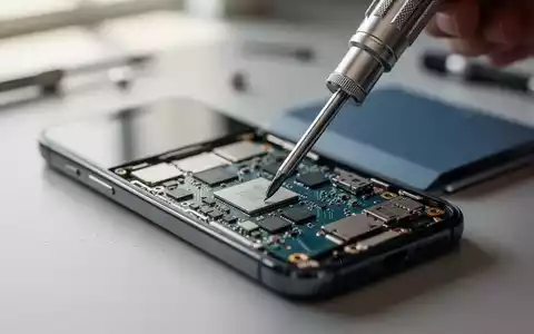 Nahaufnahme eines Schraubendrehers an einer Smartphone-Platine als Symbol für das neue Reparaturgesetz. - Foto: über boerse-global.de