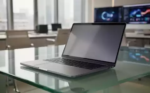 Ein modernes MacBook Pro auf einem minimalistischen Schreibtisch in einem professionellen Büro. - Foto: über boerse-global.de