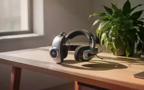 Ein modernes Neurofeedback-Headset auf einem minimalistischen Schreibtisch mit einer Pflanze in sanftem Sonnenlicht. - Foto: über boerse-global.de