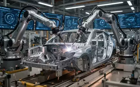 Moderne Robotermontagelinie in einer deutschen Autofabrik mit fortschrittlicher Fertigungstechnologie. - Foto: über boerse-global.de