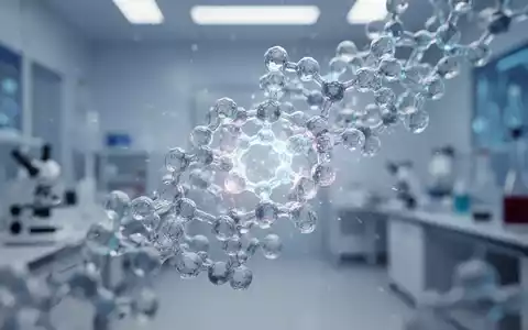 Abstrakte Darstellung einer molekularen Enzymstruktur in einem modernen Labor für biochemische Forschung. - Foto: über boerse-global.de