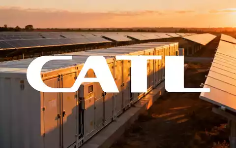 Großformatige Batteriespeicher in einem Solarpark bei Sonnenuntergang als Symbol für Energiewende und Speichertechnologie. - Foto: über boerse-global.de
