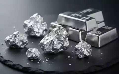 Glänzende Silberbarren und Silbererz auf dunklem Hintergrund zur Symbolisierung der Quartalszahlen des Silber-ETF. - Foto: über boerse-global.de