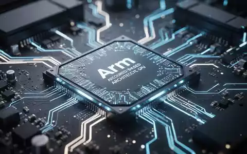 Nahaufnahme eines leistungsstarken GPU-Chips auf einem Arm-basierten Motherboard, das fortschrittliche Computertechnologie repräsentiert. - Foto: über boerse-global.de
