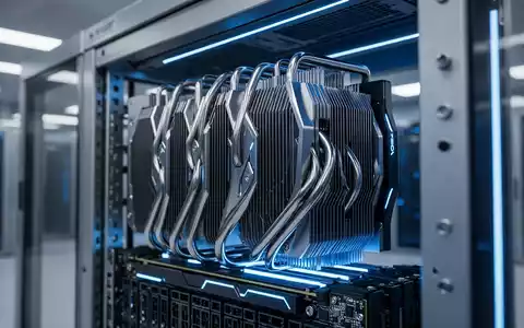 Hochtechnologie-Serverrack für KI mit GPU- und CPU-Infrastruktur. - Foto: über boerse-global.de