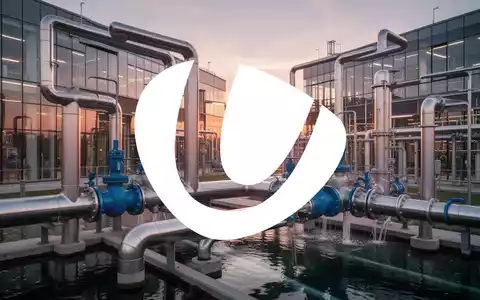 Moderne Wasserinfrastruktur in einer industriellen Anlage bei Sonnenuntergang - Foto: über boerse-global.de