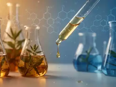 Laborumgebung mit Pflanzenextrakten und wissenschaftlichem Equipment zur Erforschung entzündungshemmender Wirkstoffe. - Foto: über boerse-global.de