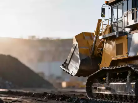 Moderne Bergbauanlage bei Sonnenaufgang als Symbol für die Kapitalrunde von Green Bridge Metals. - Foto: über boerse-global.de